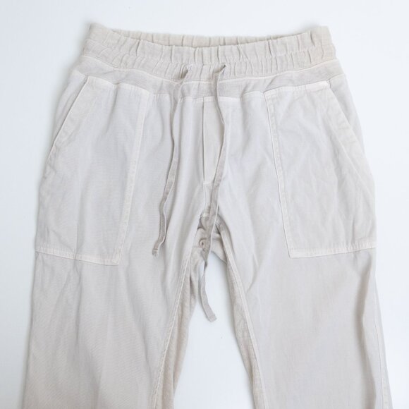 James Perse Mixed Media Pant Talc Light Gray Utility Jogger Size 1 - Picture 5 of 14
